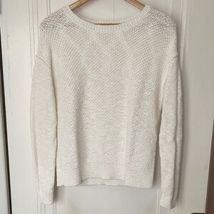GAP Cozy White Knit Sweater